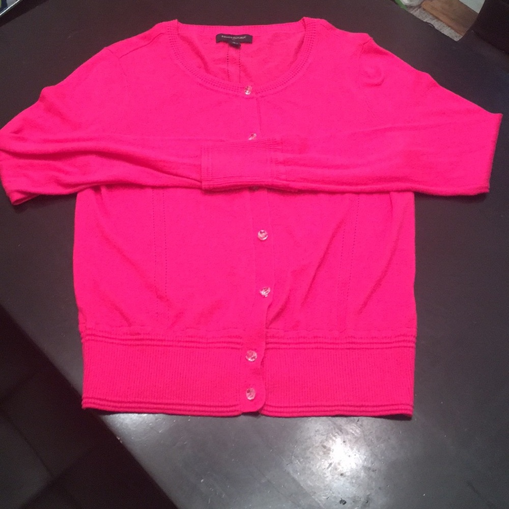 Pretty in pink sweater!